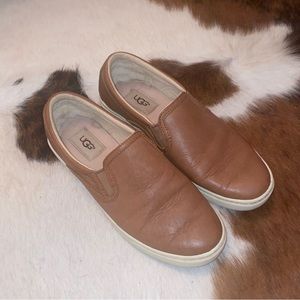 Ugg leather slip on sneakers | size 8.5